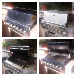Barbecue grills typically maintained annually clean up quite well like this DCS Barbecue