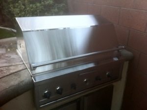 pictured is a Lynx barbecue that was just cleaned by BBQ Restorations